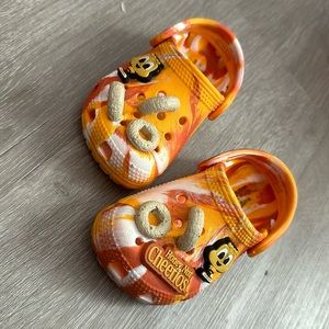 Orange cheerios crocs
